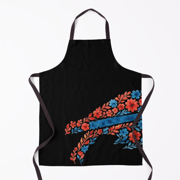 Item preview, Red Blue Floral Botanical Ribbon Art Design designed and sold by JohnMorga62369.