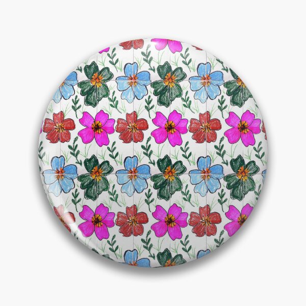 Item preview, Hand Drawn Colorful Floral Pattern designed and sold by designsbyAdira.