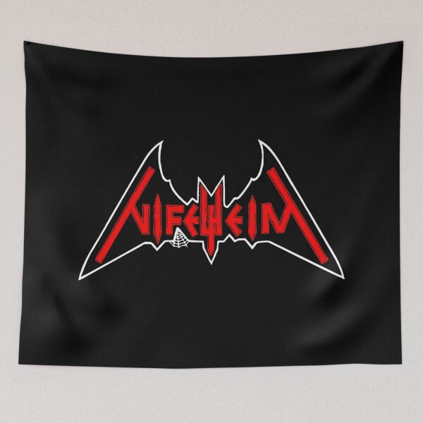 Item preview, Bat Silhouette Typography Band designed and sold by MosiUniq.