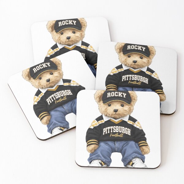 Item preview, Cute Teddy Bear Pittsburgh Football Fan Outfit designed and sold by KellyJone76986.