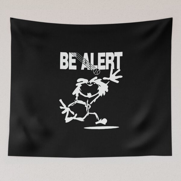 Item preview, alert white peace happy kids designed and sold by rachelamanca.