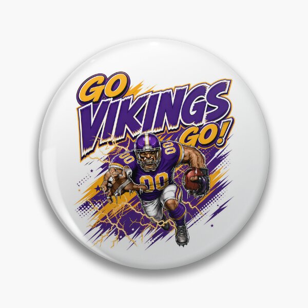 Aperçu de l'œuvre Allez les Vikings ! Fan de football américain des Vikings du Minnesota n° 0060 créée et vendue par GLUVY-THEME.