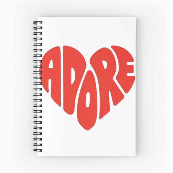 Item preview, Retro Red Heart Adore Groovy Typography designed and sold by nova-bloom.