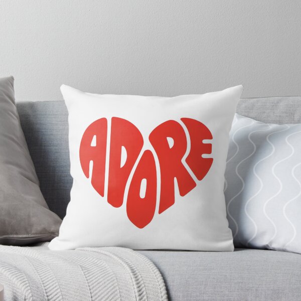 Item preview, Retro Red Heart Adore Groovy Typography designed and sold by nova-bloom.