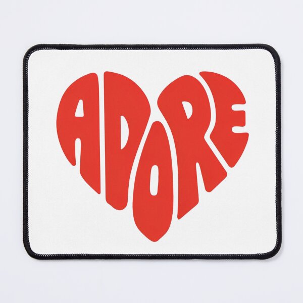 Item preview, Retro Red Heart Adore Groovy Typography designed and sold by nova-bloom.