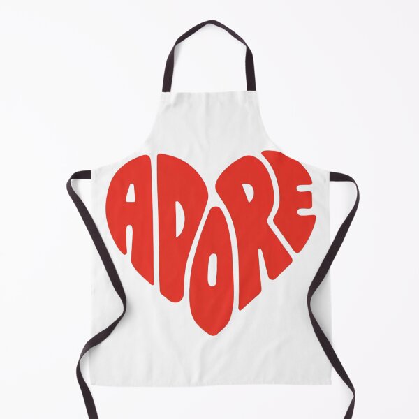 Item preview, Retro Red Heart Adore Groovy Typography designed and sold by nova-bloom.