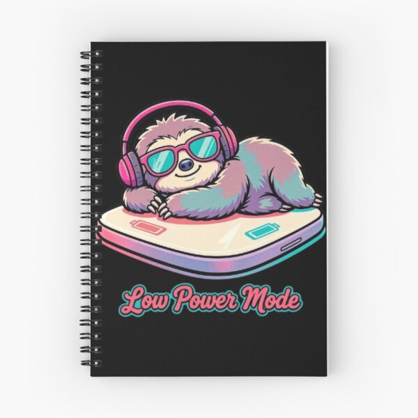 Item preview, Low Power Mode - Retro Sloth with Headphones and Sunglasses designed and sold by Interactive-Art.