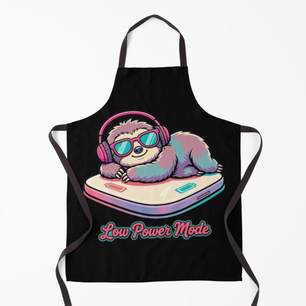 Item preview, Low Power Mode - Retro Sloth with Headphones and Sunglasses designed and sold by Interactive-Art.