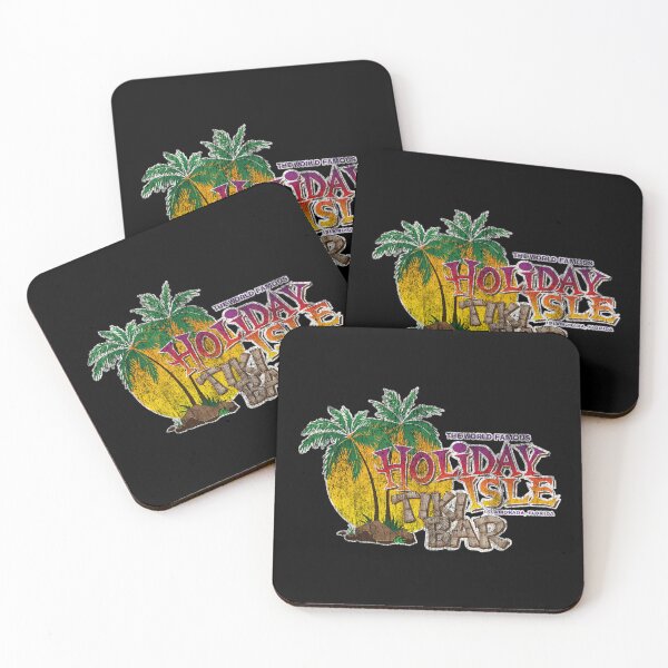 Item preview, Isla de palmeras con puesta de sol tropical designed and sold by Isaac Anene.