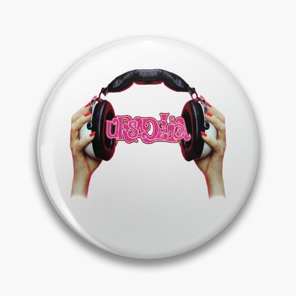 Item preview, Hands Holding Audio Headphones Pink Lettering designed and sold by Isaac Anene.