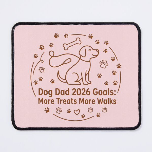 Item preview, Dog Dad 2026 Goals More Walks designed and sold by WearTheVibe Store.