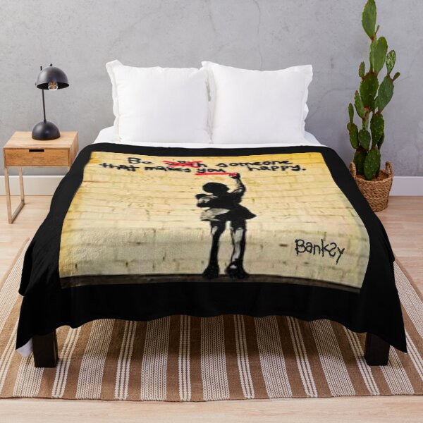 Item preview, Banksy Be Someone That Makes You Happy Flower Thrower designed and sold by Kaibosh21.