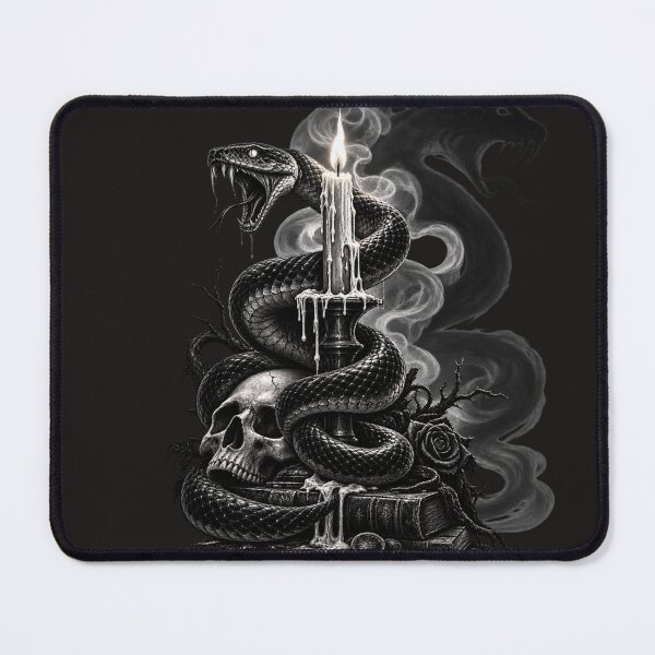 Item preview, Vintage Gothic Snake Horror Black and White designed and sold by wildflux.
