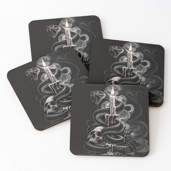 Item preview, Vintage Gothic Snake Horror Black and White designed and sold by wildflux.