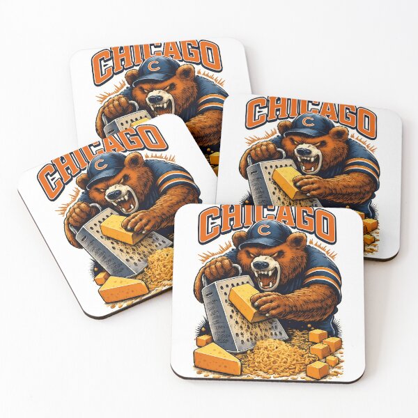 Item preview, Fierce Chicago Bear Cheese Grater Sports Mascot Artwork designed and sold by GregorySm18789.