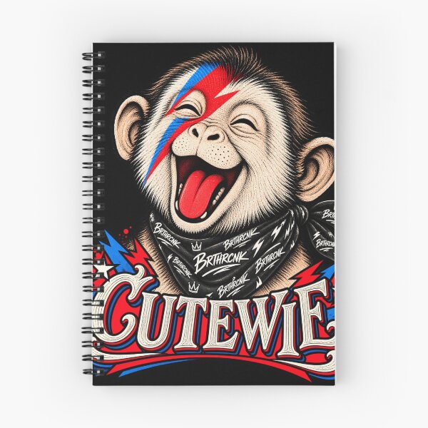 Item preview, CUTEWIE Monkey Ziggy Stardust - David Bowie Aladdin Sane Monkey Rock Poster designed and sold by BRTHRCNK01.