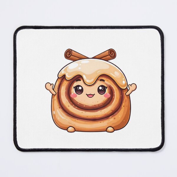 Item preview, Cute Kawaii Cinnamon Roll Bakery Sticker designed and sold by ChibiPCStudio.