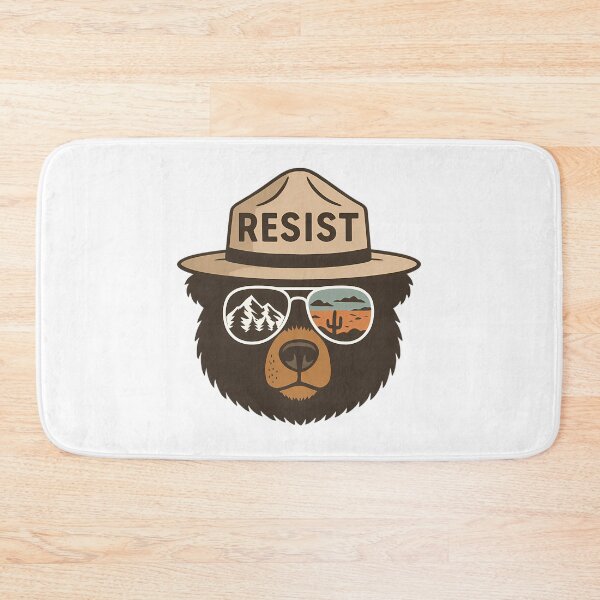 Item preview, Protect Our National Parks - Resist Smokey The Bear Public Lands Climate Message designed and sold by UKCoinsShopp.