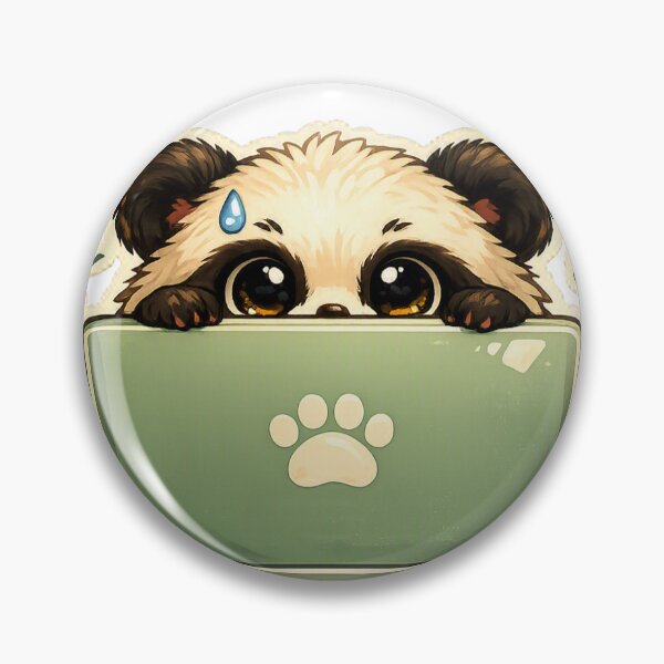 Aperçu de l'œuvre Éviter le mème kawaii d'autocollant panda pour introvertis de la génération Z et personnes socialement fatiguées créée et vendue par CutePrintCorner.