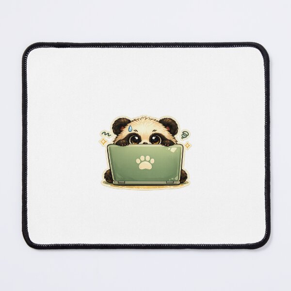 Aperçu de l'œuvre Éviter le mème kawaii d'autocollant panda pour introvertis de la génération Z et personnes socialement fatiguées créée et vendue par CutePrintCorner.