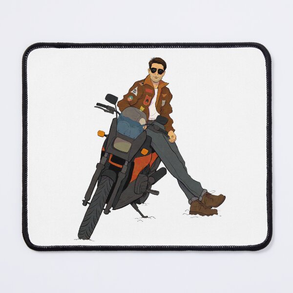 Item preview, Maverick Top Gun Motorcycle Cartoon designed and sold by The A-Press.