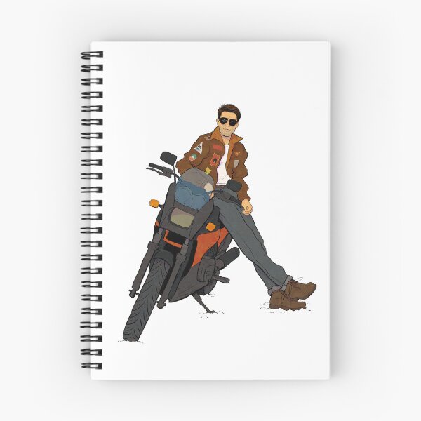 Item preview, Maverick Top Gun Motorcycle Cartoon designed and sold by The A-Press.