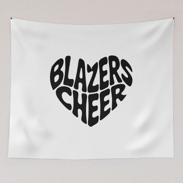 Item preview, Blazers Cheer Heart Groovy Typography designed and sold by nova-bloom.