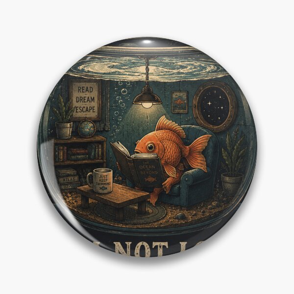 Item preview, Goldfish Reading in Space – I'm Not Lost designed and sold by erwin13.
