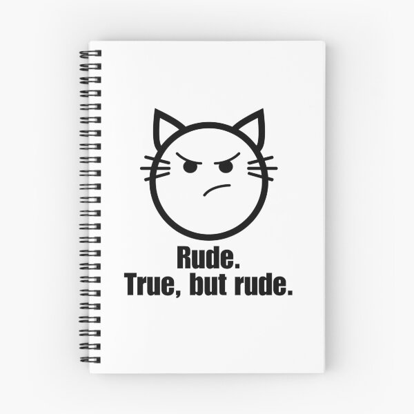 Item preview, True But Rude Cat Face designed and sold by Kit Barrie Creations.