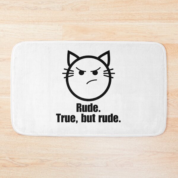 Item preview, True But Rude Cat Face designed and sold by Kit Barrie Creations.