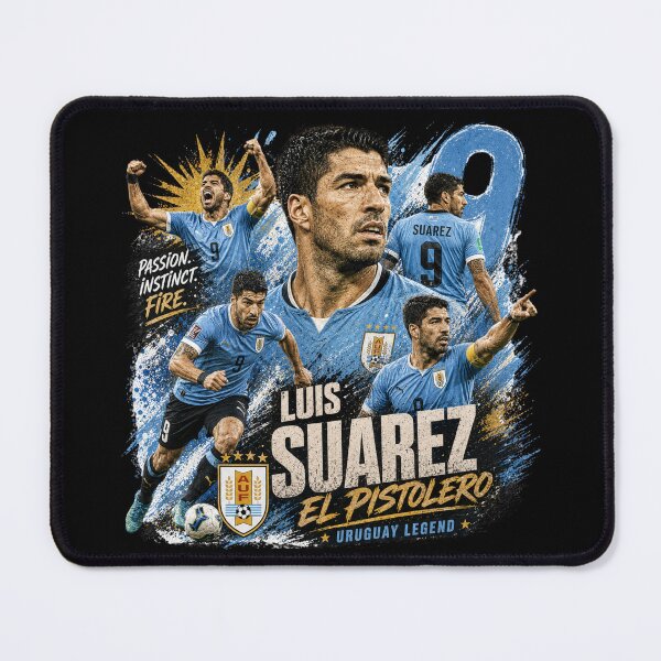Item preview, Luis Suárez Uruguay Legend – El Pistolero Football Art designed and sold by FutureTraveller.