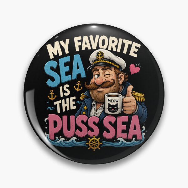 Item preview, My  Favorite Sea is The Puss-Sea designed and sold by TheEndDesign.