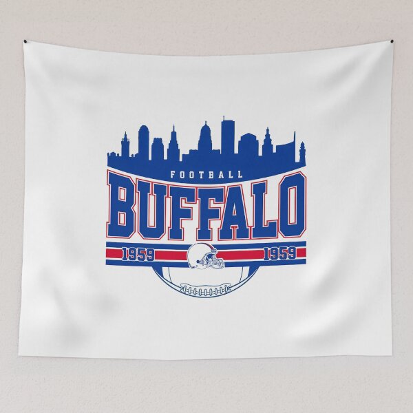 Item preview, Vintage Buffalo Football City Skyline Sports Design designed and sold by RichardHe24537.