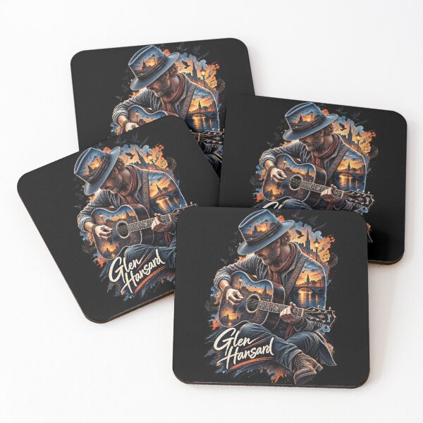 Item preview, Irish Acoustic Musician – Soulful Guitar & Sunset Double Exposure designed and sold by Shakhbata-1.