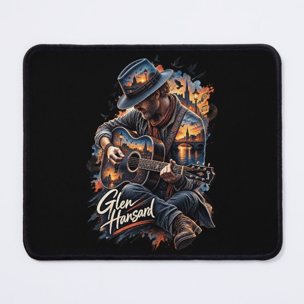 Item preview, Irish Acoustic Musician – Soulful Guitar & Sunset Double Exposure designed and sold by Shakhbata-1.