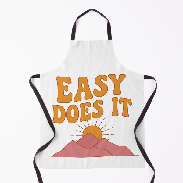 Item preview, Retro Easy Does It Mountain Sunset Quote designed and sold by nova-bloom.