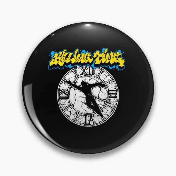 Item preview, Clock Thrash Metal Yellow Typography Band designed and sold by GloomRooms.