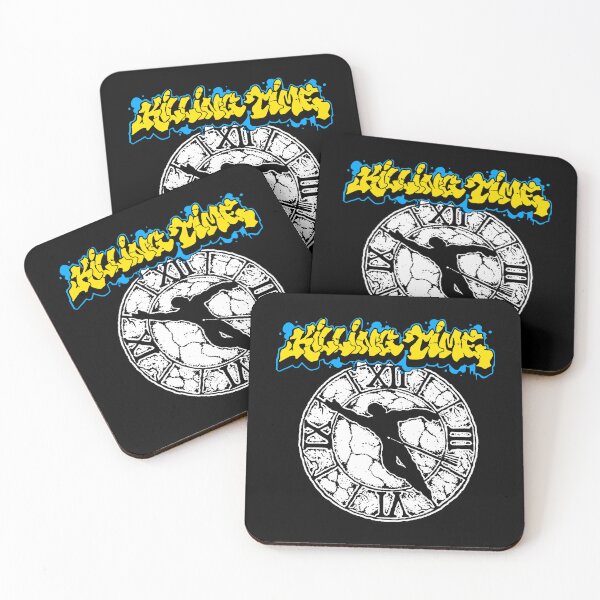 Item preview, Clock Thrash Metal Yellow Typography Band designed and sold by GloomRooms.
