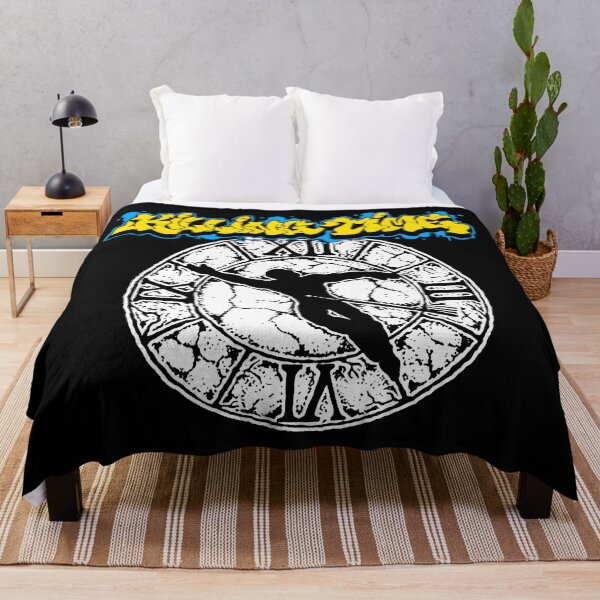 Item preview, Clock Thrash Metal Yellow Typography Band designed and sold by GloomRooms.