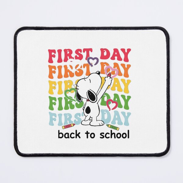 Item preview, Snoopy First Day of School Hearts designed and sold by cesrahotdemo.
