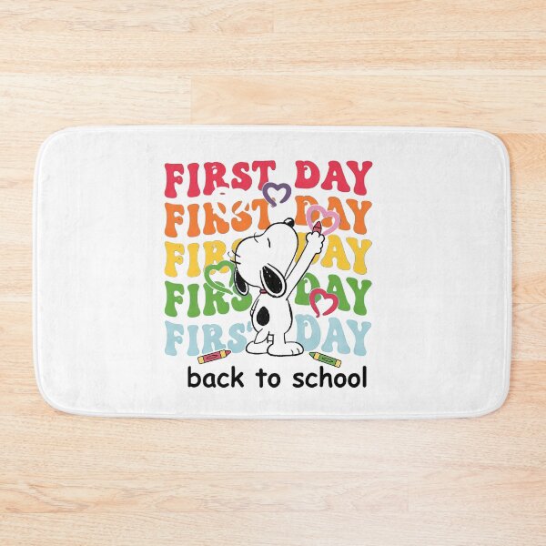 Item preview, Snoopy First Day of School Hearts designed and sold by cesrahotdemo.