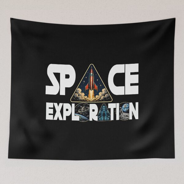 Item preview, Space Exploration Rocket Launch Astronaut Space Station designed and sold by Jt41.