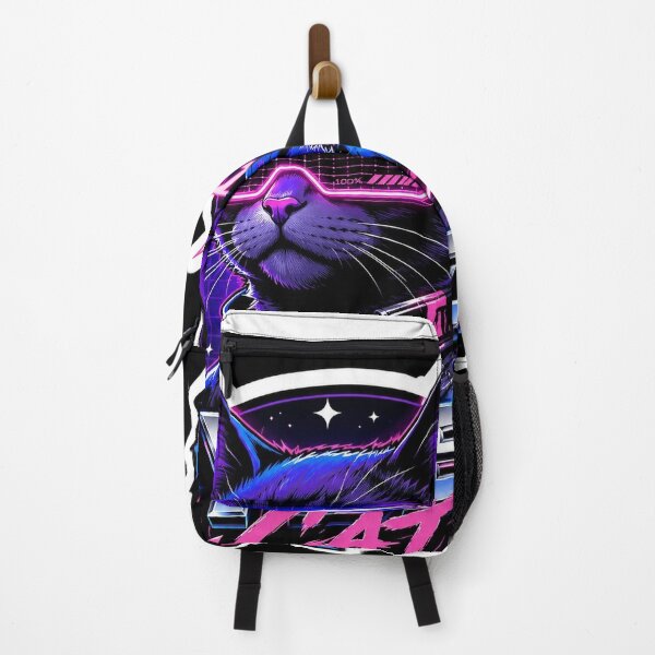 Item preview, Cyber Cat Y2K Retro-Futuristic Aesthetic Sticker designed and sold by LKLASA.