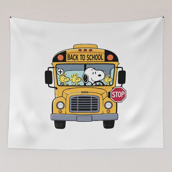 Item preview, Snoopy Woodstock School Bus Peanuts Driver designed and sold by cesrahotdemo.