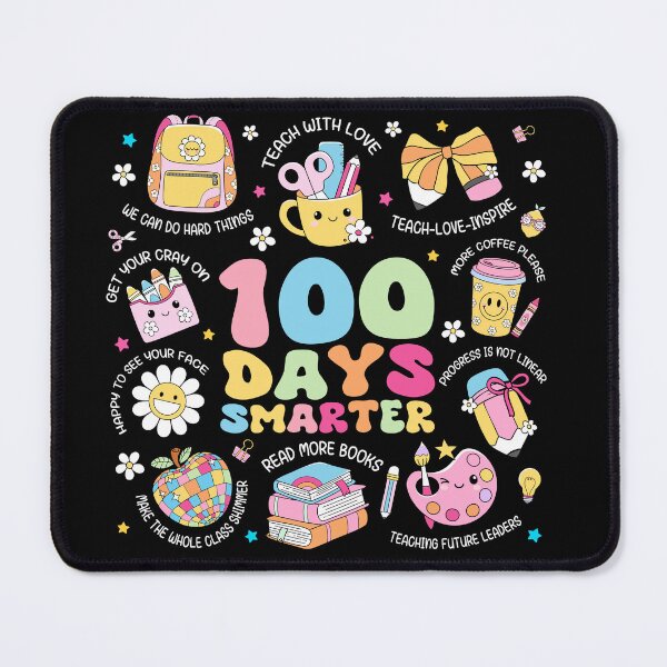 Item preview, 100 Days Smarter Cute Teacher School Celebration designed and sold by varin-studio.