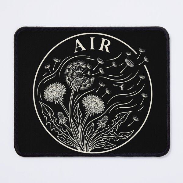 Item preview, Air Element Dandelion Botanical Emblem T-Shirt designed and sold by KreatoLab.