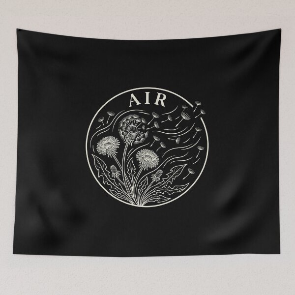 Item preview, Air Element Dandelion Botanical Emblem T-Shirt designed and sold by KreatoLab.