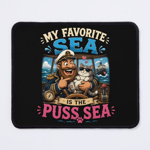 Item preview, My Favorite Sea is The Puss-Sea designed and sold by TheEndDesign.