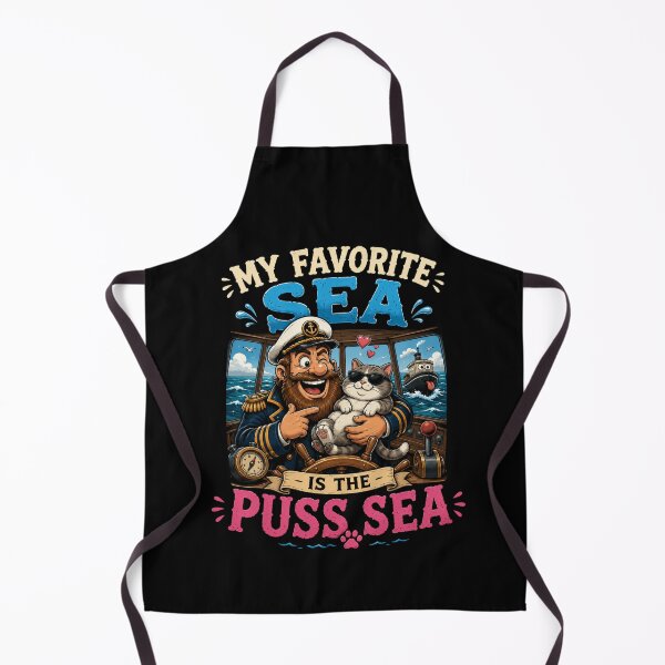 Item preview, My Favorite Sea is The Puss-Sea designed and sold by TheEndDesign.