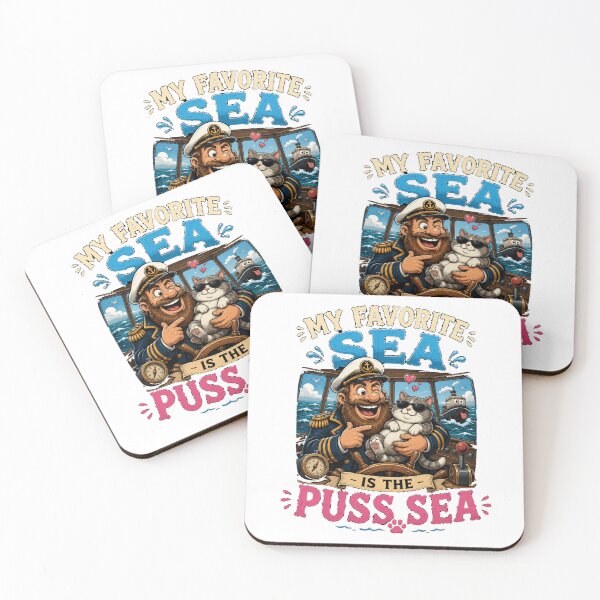 Item preview, My  Favorite Sea is The Puss-Sea designed and sold by TheEndDesign.